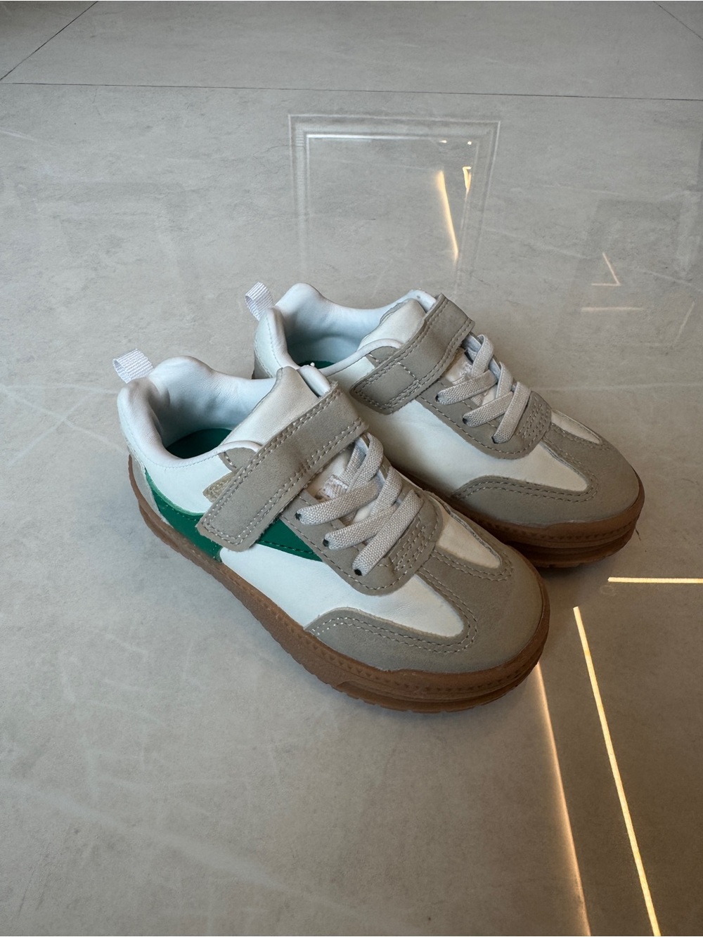 Carter's Toddler Casual Sneakers in Green/White.